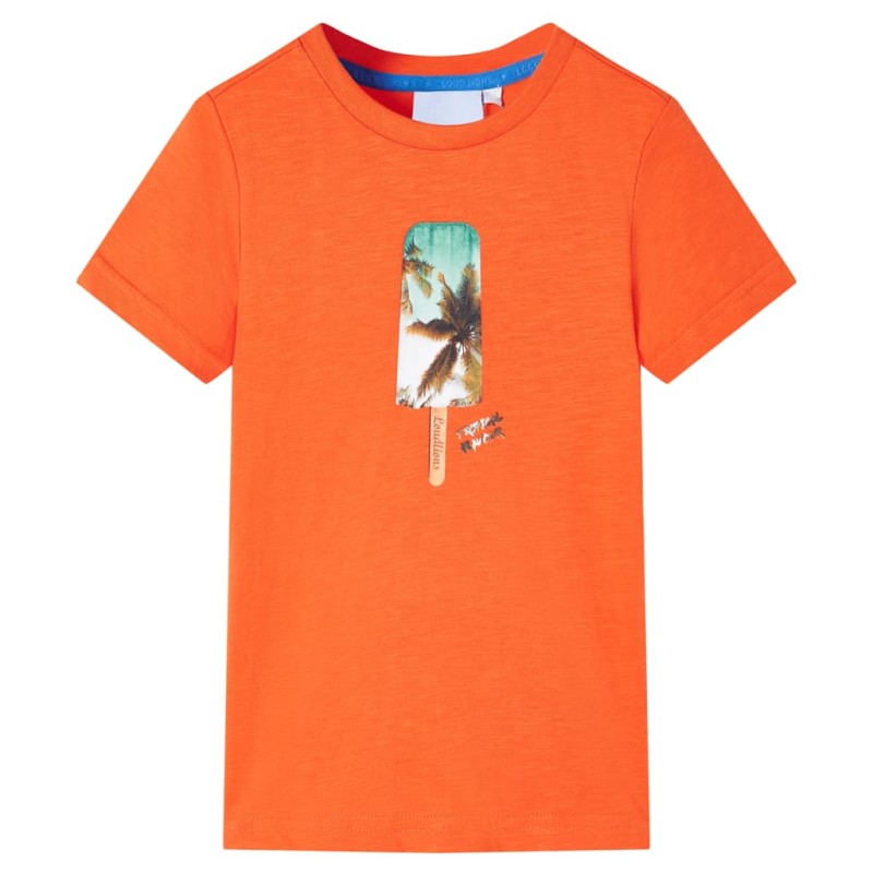 Kinder-T-Shirt Dunkelorange 92 Kinder-T-Shirt Dunkelorange 92