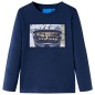 Kinder-Langarmshirt Marineblau Melange 140 Kinder-Langarmshirt Marineblau Melange 140