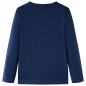 Kinder-Langarmshirt Marineblau Melange 116 Kinder-Langarmshirt Marineblau Melange 116