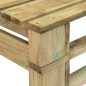 Garten-Mittelsofa aus Paletten Grün Imprägniertes Kiefernholz Garten-Mittelsofa aus Paletten Grün Imprägniertes Kiefernholz