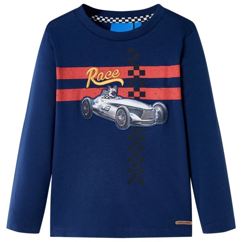 Kinder-Langarmshirt Marineblau 140 Kinder-Langarmshirt Marineblau 140