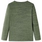 Kinder-Langarmshirt Khaki Melange 104 Kinder-Langarmshirt Khaki Melange 104