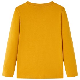 Kinder-Langarmshirt Ocker 140