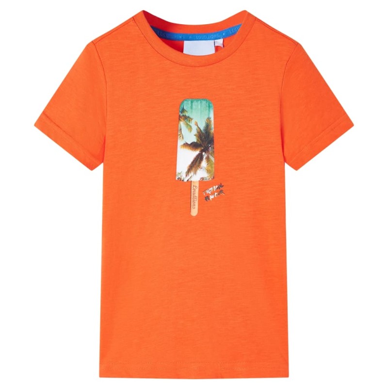 Kinder-T-Shirt Dunkelorange 116 Kinder-T-Shirt Dunkelorange 116