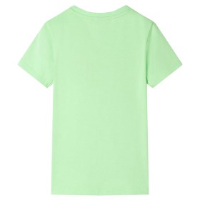 Kinder T-Shirt Neongrün 140