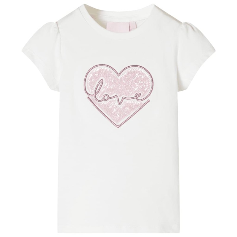 Kinder-T-Shirt Ecru 128 Kinder-T-Shirt Ecru 128