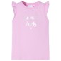 Kinder-T-Shirt mit Rüschenärmeln Lila 104 Kinder-T-Shirt mit Rüschenärmeln Lila 104