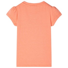 Kinder-T-Shirt mit Flügelärmeln Neonorange 128