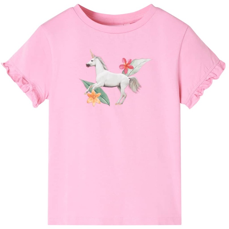 Kinder-Kurzarmshirt Hellrosa 116 Kinder-Kurzarmshirt Hellrosa 116