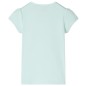 Kinder-T-Shirt mit Flügelärmeln Helles Minzgrün 128 Kinder-T-Shirt mit Flügelärmeln Helles Minzgrün 128