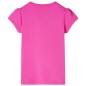 Kinder-T-Shirt mit Flügelärmeln Dunkelrosa 128 Kinder-T-Shirt mit Flügelärmeln Dunkelrosa 128