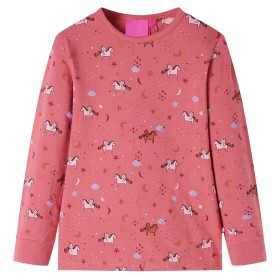 Kinderpyjama mit Langen Ärmeln Altrosa 140