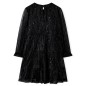 Kinderkleid mit Langen Ärmeln Schwarz 128 Kinderkleid mit Langen Ärmeln Schwarz 128