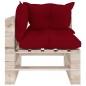 Garten-Ecksofa aus Paletten mit Kissen Kiefernholz Garten-Ecksofa aus Paletten mit Kissen Kiefernholz