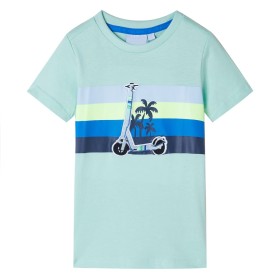 Kinder-T-Shirt Helles Minzgrün 92