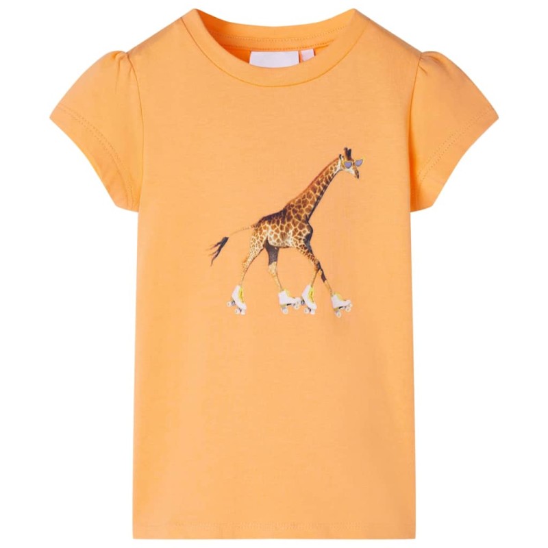 Kinder-T-Shirt Hellorange 128 Kinder-T-Shirt Hellorange 128