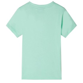 Kinder-Kurzarmshirt Hellgrün 140