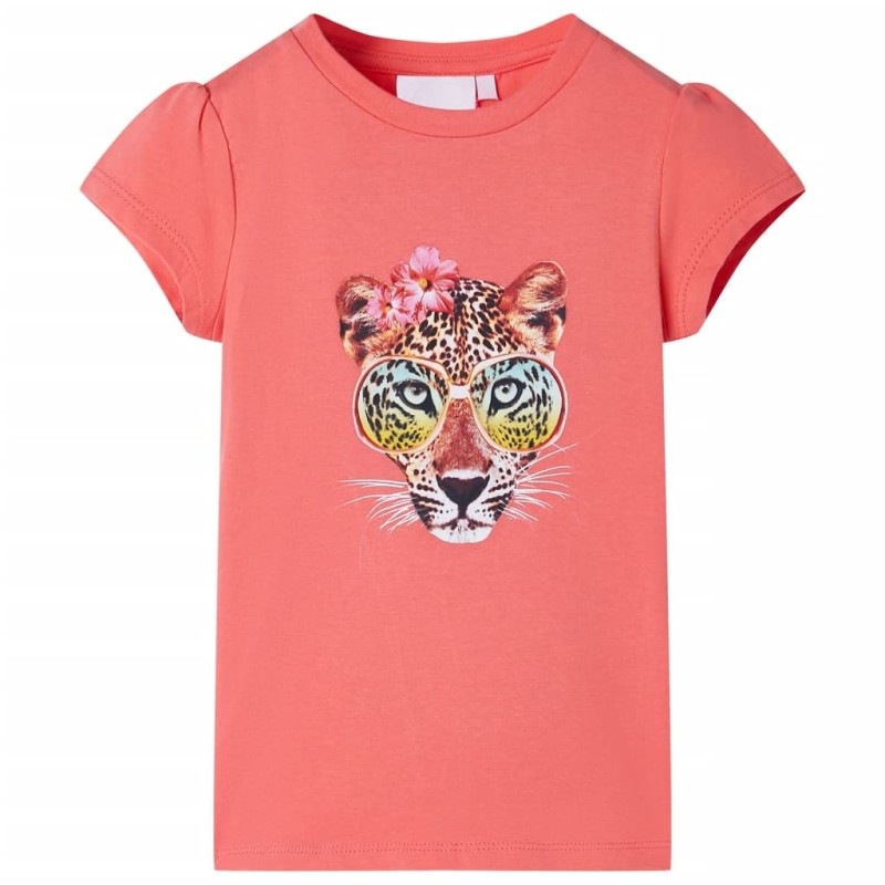 Kinder-T-Shirt Korallenrosa 140 Kinder-T-Shirt Korallenrosa 140