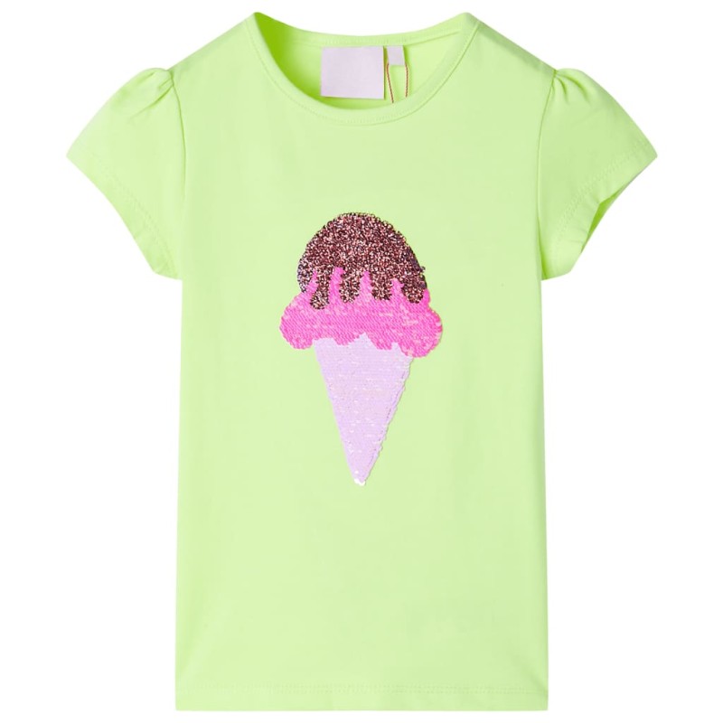 Kinder-T-Shirt Neongelb 104 Kinder-T-Shirt Neongelb 104