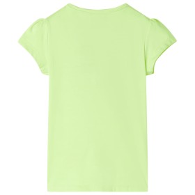 Kinder-T-Shirt Neongelb 104