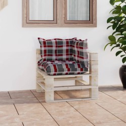 Garten-Ecksofa aus Paletten mit Kissen Kiefernholz