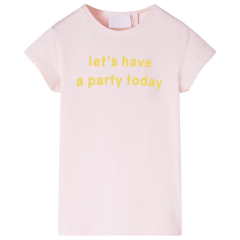 Kinder-T-Shirt Zartrosa 128 Kinder-T-Shirt Zartrosa 128