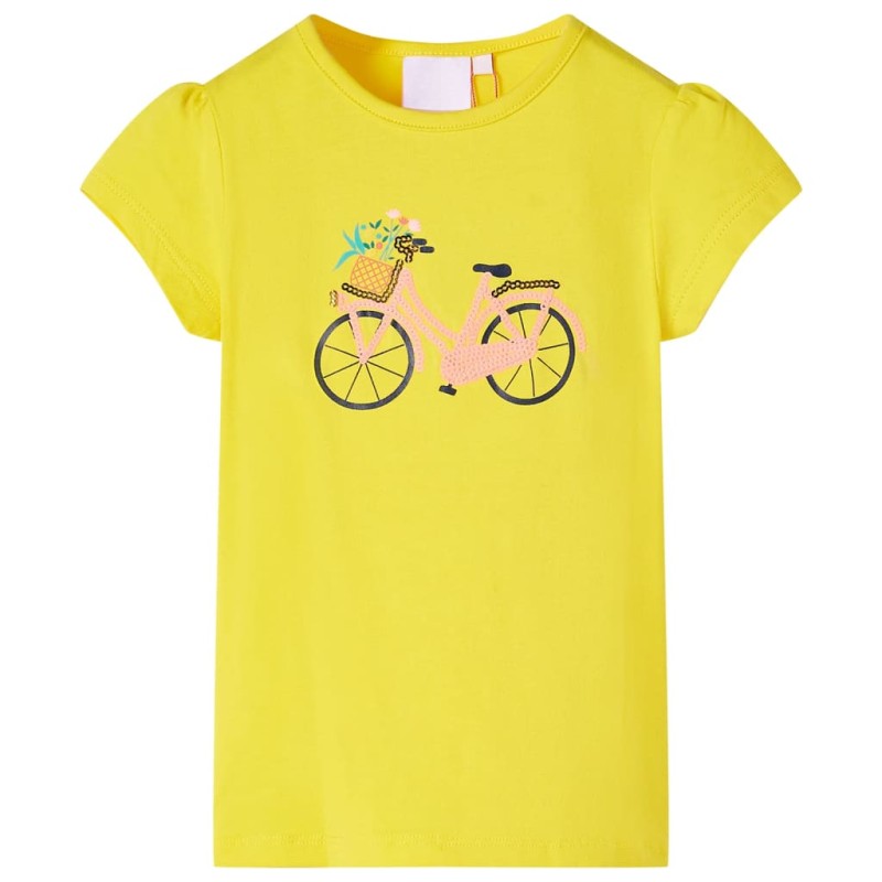Kinder-T-Shirt Gelb 128 Kinder-T-Shirt Gelb 128