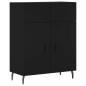 Highboard Schwarz 69,5x34x180 cm Holzwerkstoff Highboard Schwarz 69,5x34x180 cm Holzwerkstoff