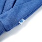 Kinder-Kapuzenpullover mit Reißverschluss Blau Melange 104 Kinder-Kapuzenpullover mit Reißverschluss Blau Melange 104