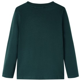 Kinder-Langarmshirt Dunkelgrün 104