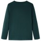 Kinder-Langarmshirt Dunkelgrün 104 Kinder-Langarmshirt Dunkelgrün 104
