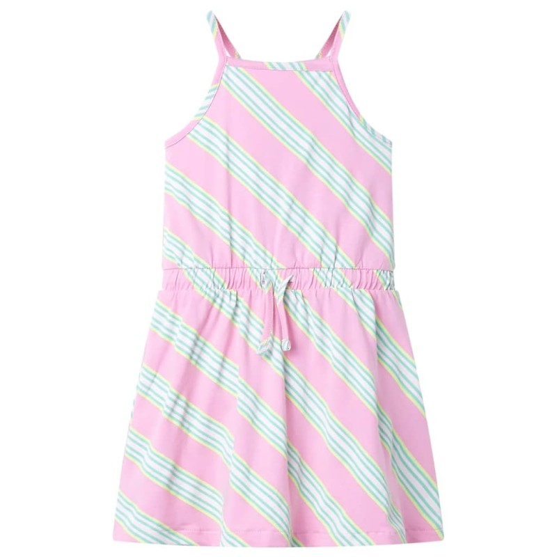 Kinderkleid mit Kordelzug Ärmellos Rosa 92 Kinderkleid mit Kordelzug Ärmellos Rosa 92