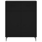 Highboard Schwarz 69,5x34x180 cm Holzwerkstoff Highboard Schwarz 69,5x34x180 cm Holzwerkstoff