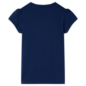 Kinder-T-Shirt Marineblau 92