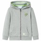 Kinder-Kapuzenpullover mit Reißverschluss Helles Khaki Melange 140 Kinder-Kapuzenpullover mit Reißverschluss Helles Khaki Melange 140