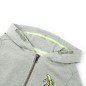 Kinder-Kapuzenpullover mit Reißverschluss Helles Khaki Melange 140 Kinder-Kapuzenpullover mit Reißverschluss Helles Khaki Melange 140