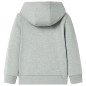 Kinder-Kapuzenpullover mit Reißverschluss Helles Khaki Melange 116 Kinder-Kapuzenpullover mit Reißverschluss Helles Khaki Melange 116