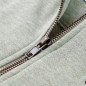 Kinder-Kapuzenpullover mit Reißverschluss Helles Khaki Melange 116 Kinder-Kapuzenpullover mit Reißverschluss Helles Khaki Melange 116