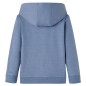 Kinder-Kapuzenpullover Blau Melange 104 Kinder-Kapuzenpullover Blau Melange 104
