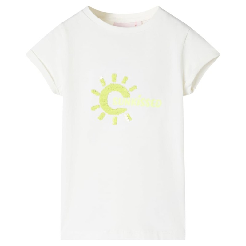 Kinder-T-Shirt Ecru 116 Kinder-T-Shirt Ecru 116