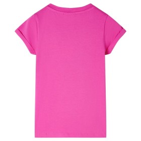 Kinder-T-Shirt Dunkelrosa 128