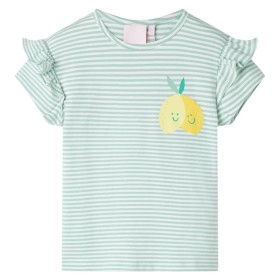 Kinder-T-Shirt Minzgrün 116