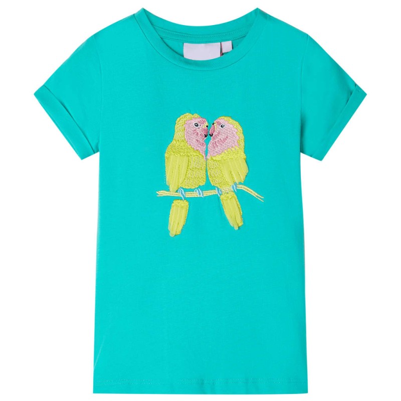 Kinder-T-Shirt Minzgrün 140 Kinder-T-Shirt Minzgrün 140