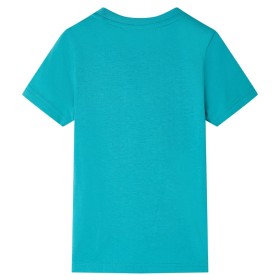 Kinder-Kurzarmshirt Dunkles Minzgrün 140