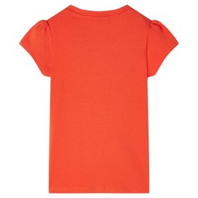 Kinder-T-Shirt Dunkelorange 116