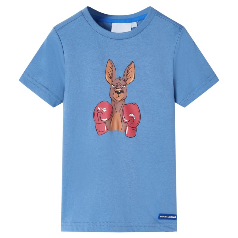 Kinder-Kurzarmshirt Mittelblau 140 Kinder-Kurzarmshirt Mittelblau 140