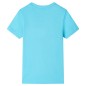 Kinder-Kurzarmshirt Aquablau 128 Kinder-Kurzarmshirt Aquablau 128