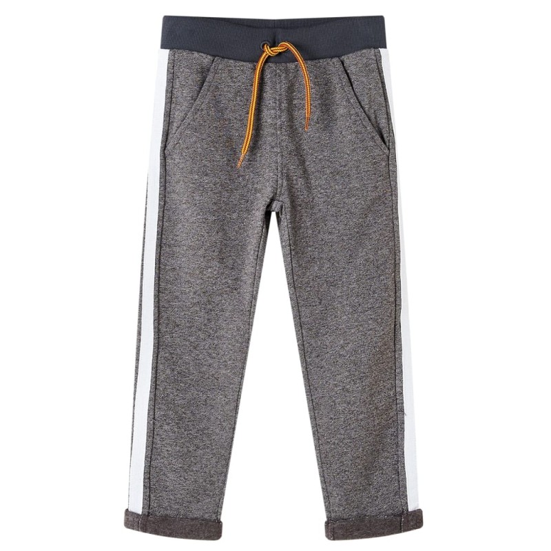 Kinder-Trainingshose Dunkelgrau Melange 104 Kinder-Trainingshose Dunkelgrau Melange 104