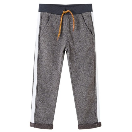 Kinder-Trainingshose Dunkelgrau Melange 104