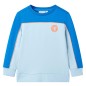 Kinder-Sweatshirt Knallblau und Hellblau 104 Kinder-Sweatshirt Knallblau und Hellblau 104
